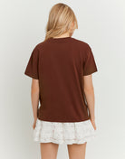 Printed T-shirt | Brown