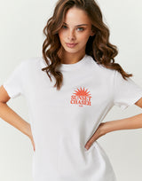 Printed T-shirt | White