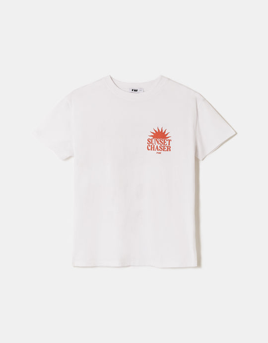 Printed T-shirt | White