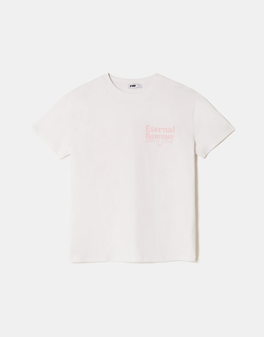 Printed T-shirt | White
