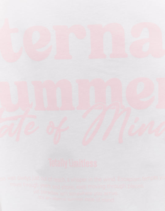 Printed T-shirt | White