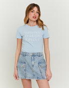 T-shirt with Print | Blue
