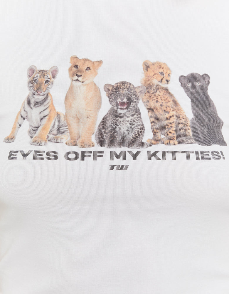 Printed T?Shirt | White