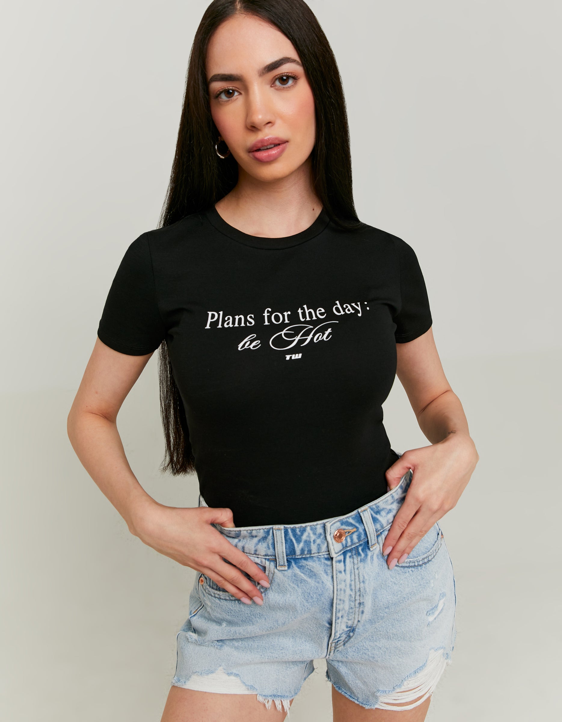 T-shirt with Print | Black
