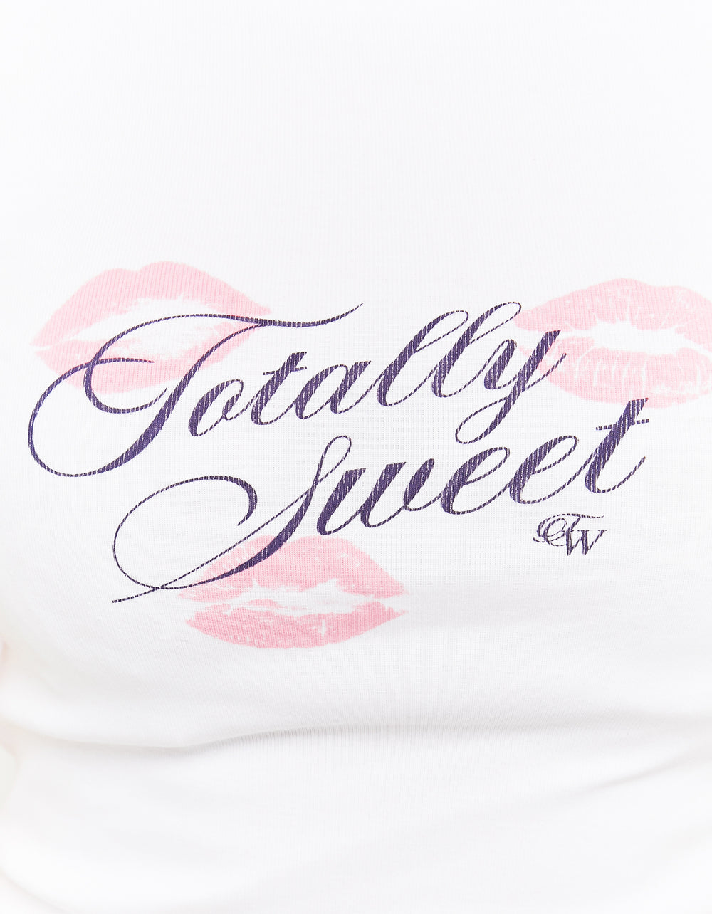 Printed Cropped T-shirt | White