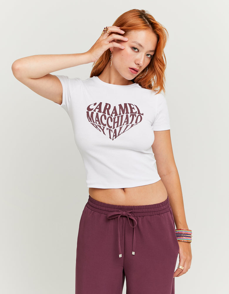 Printed T-shirt | White