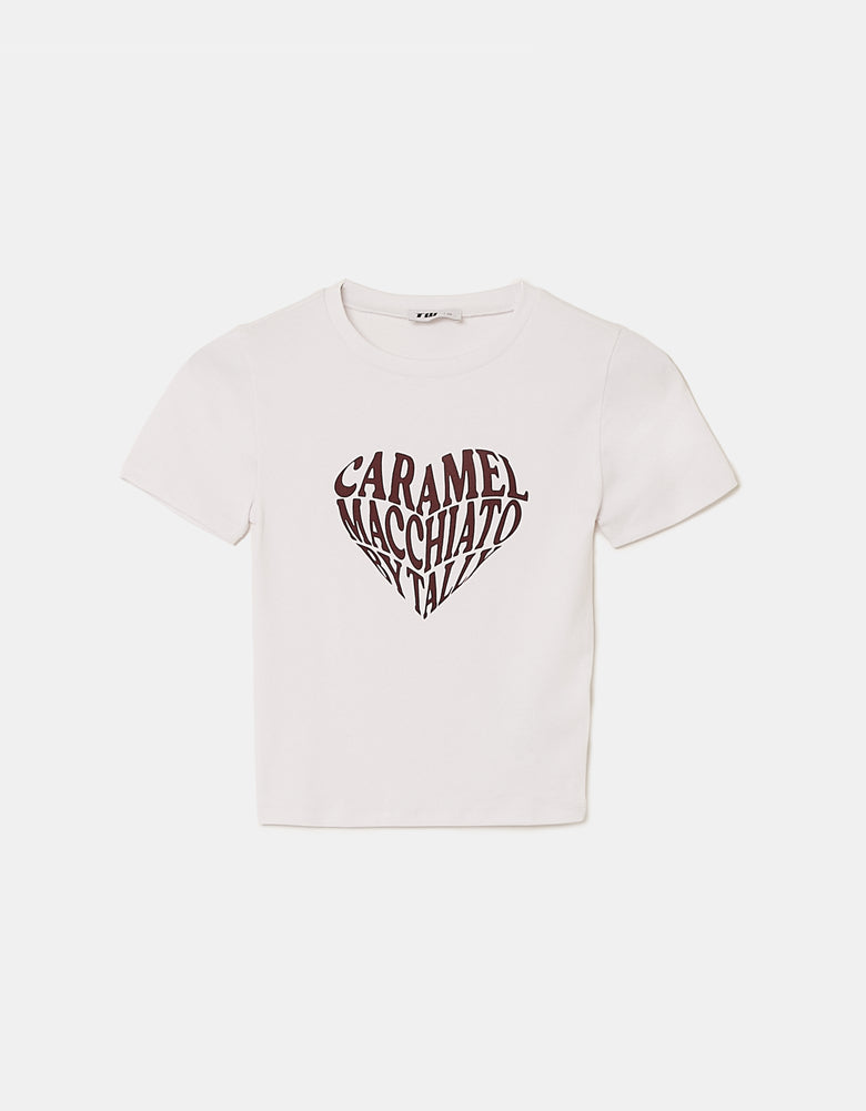 Printed T-shirt | White