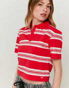 Polo T-shirt | Red-White