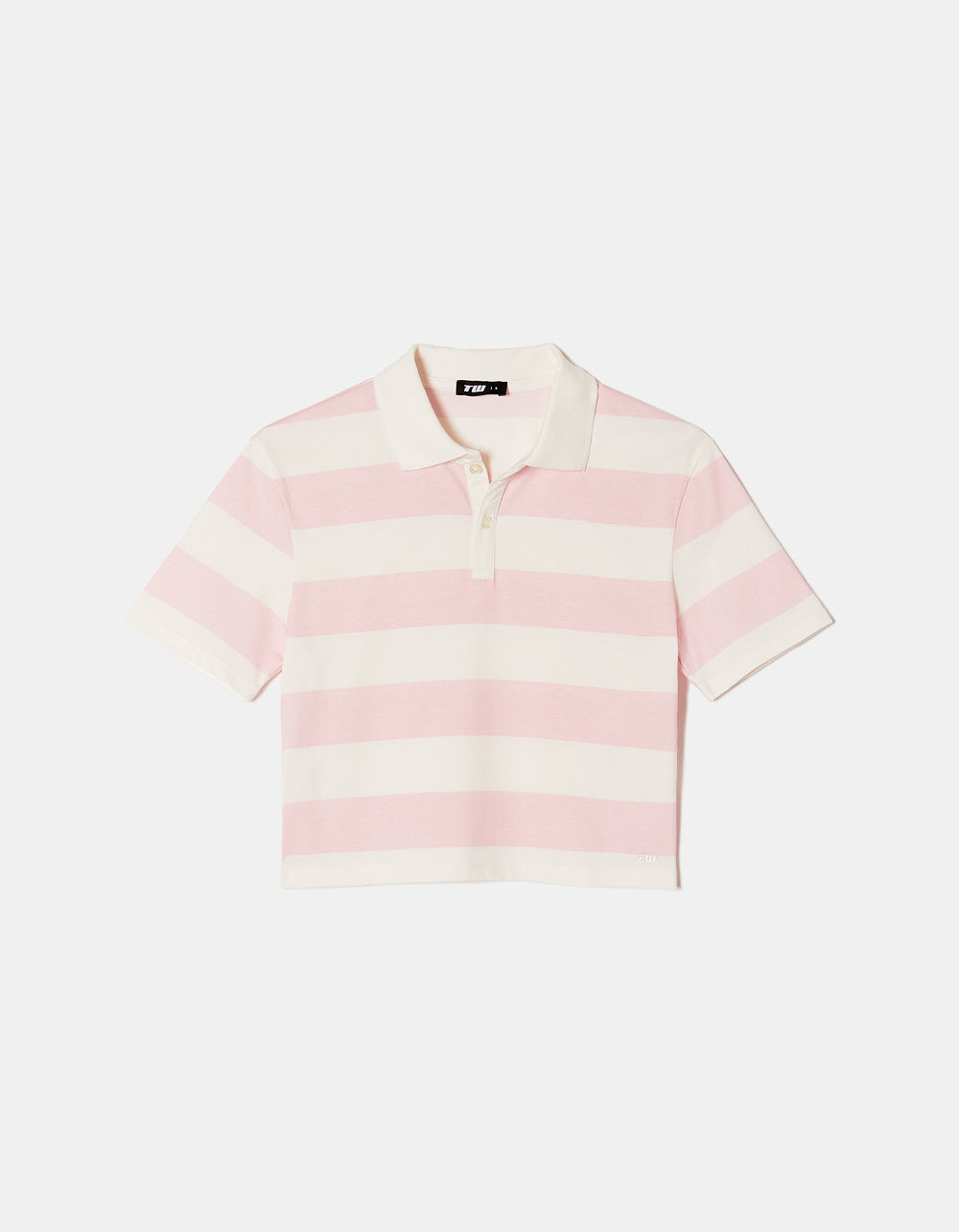 Polo T-shirt | White-Pink