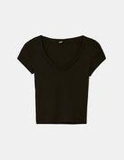 V- Neck T-shirt | Black