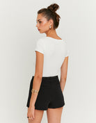 V- Neck T-shirt | Off White