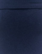 Off Shoulder Basic Top | Navy