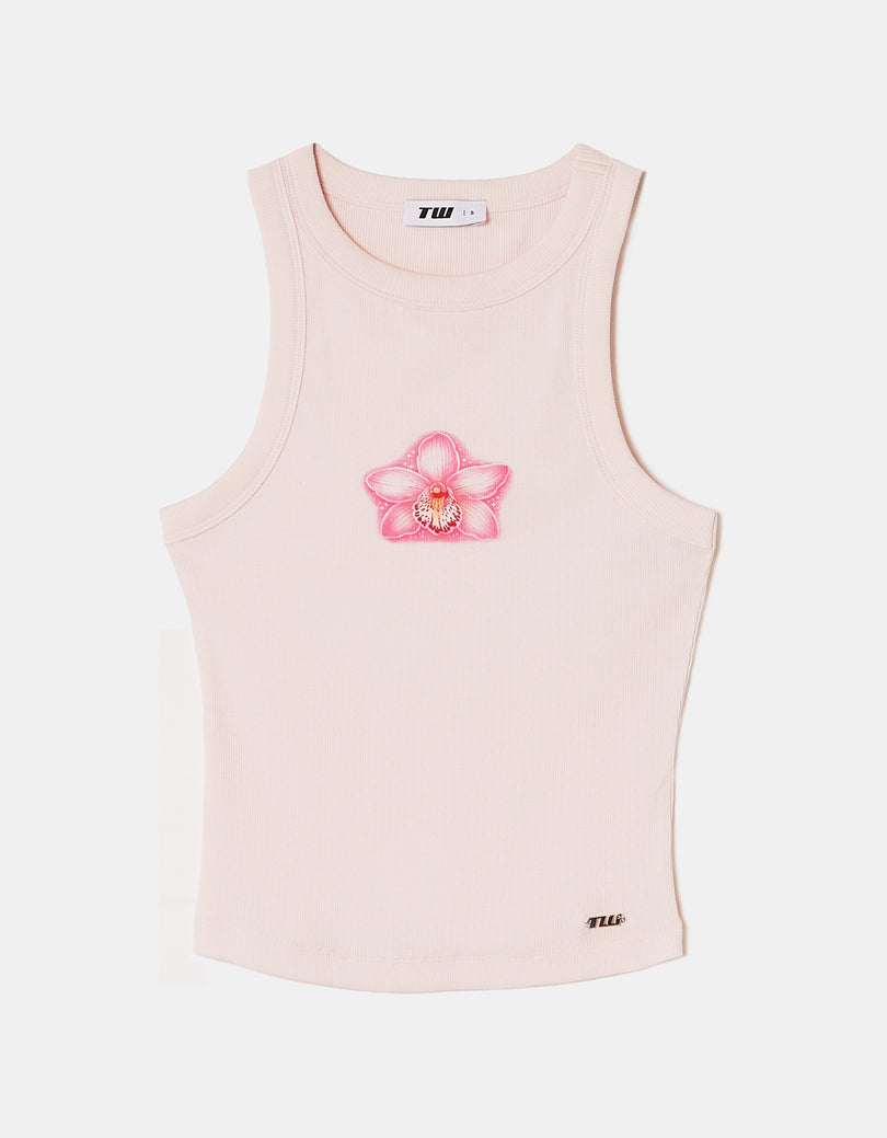 Printed Tank Top | Pink
