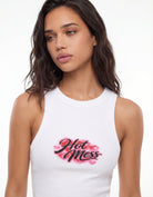 Printed Tank Top | White