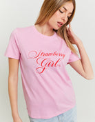 T-shirt with Print | Pink