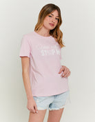 T-shirt with Print | Pink