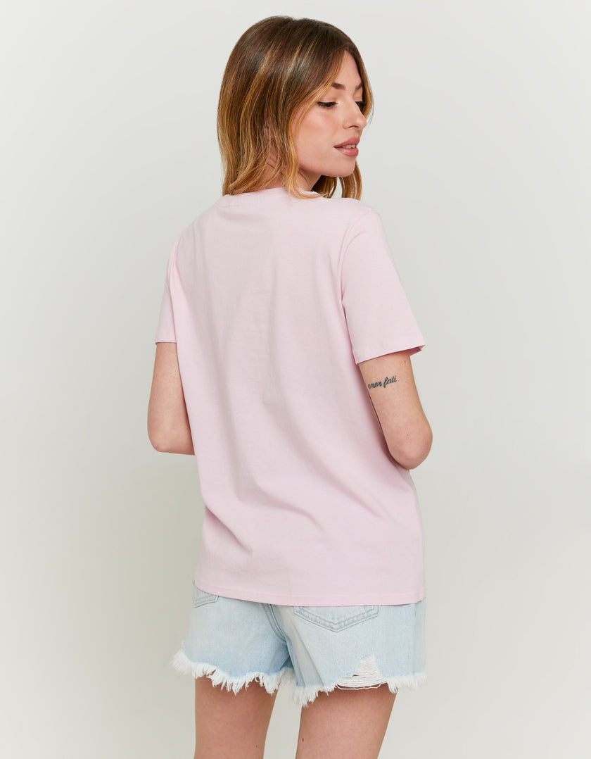 T-shirt with Print | Pink