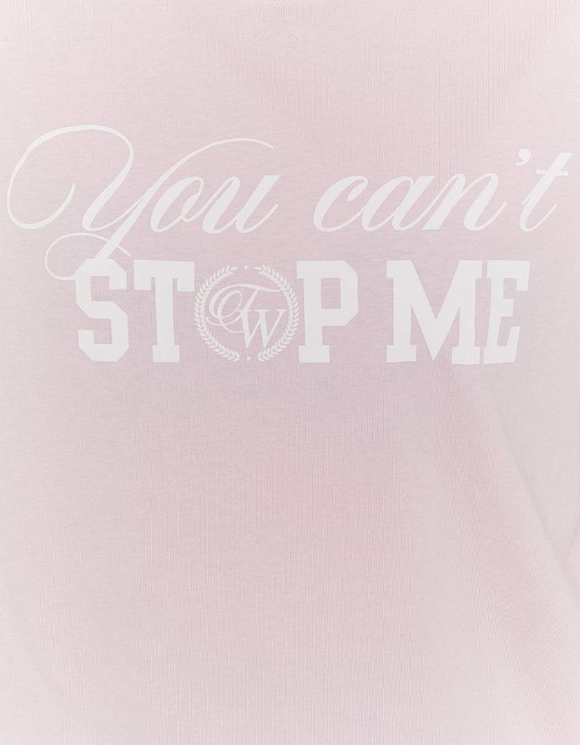 T-shirt with Print | Pink
