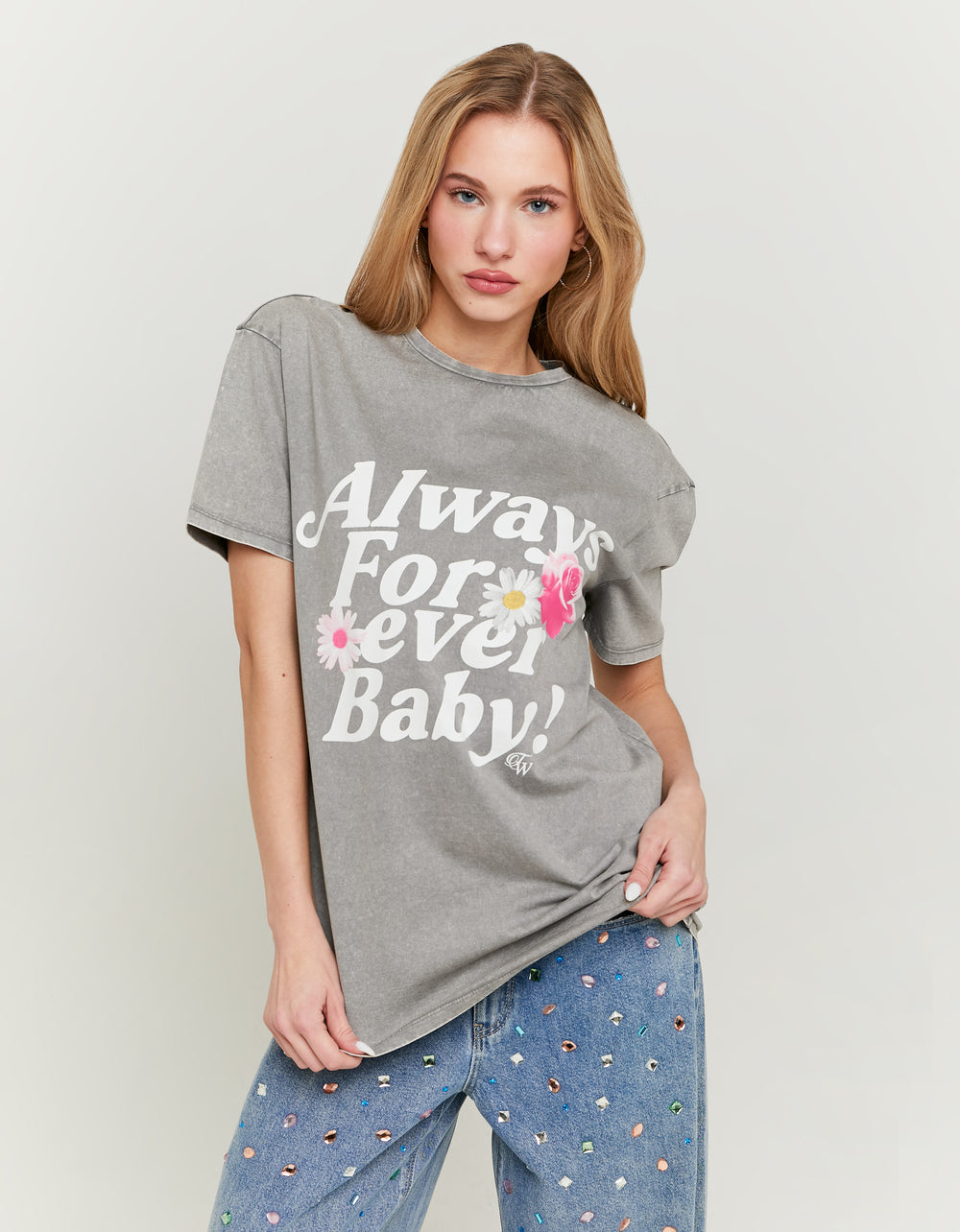 T-shirt with Print | Dark Grey