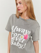 T-shirt with Print | Dark Grey