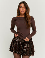 Asymmetrical Top | Brown