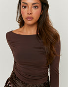 Asymmetrical Top | Brown