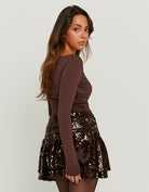 Asymmetrical Top | Brown