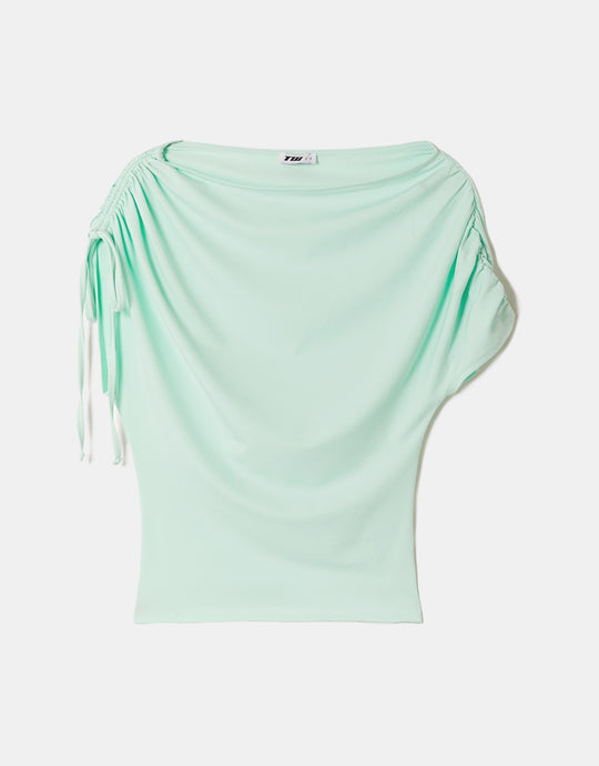 Asymmetric Top | Aqua Green