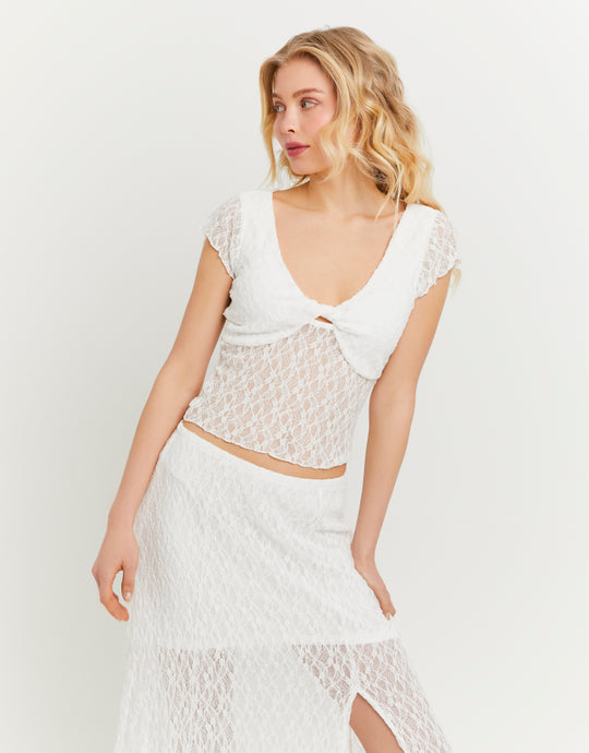 Lace Top | Off White