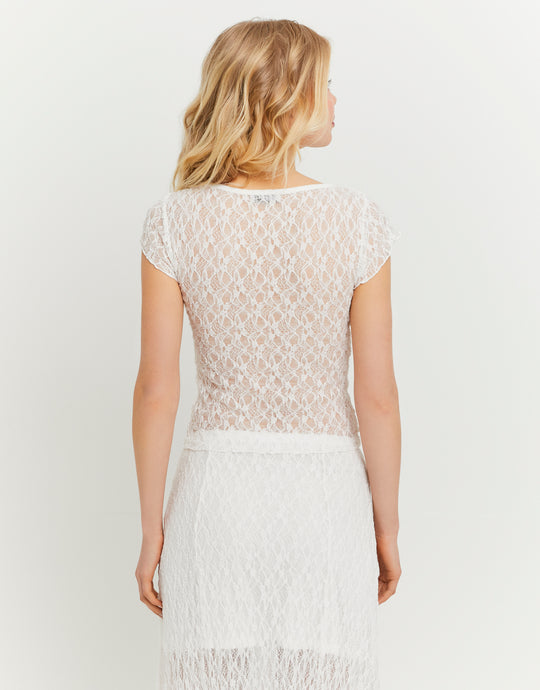 Lace Top | Off White