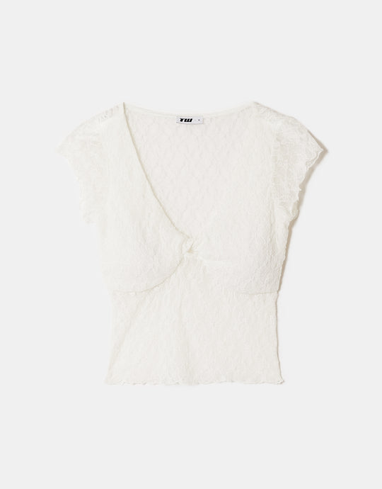 Lace Top | Off White