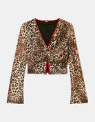 Leo Print Mesh Top | Leo Print