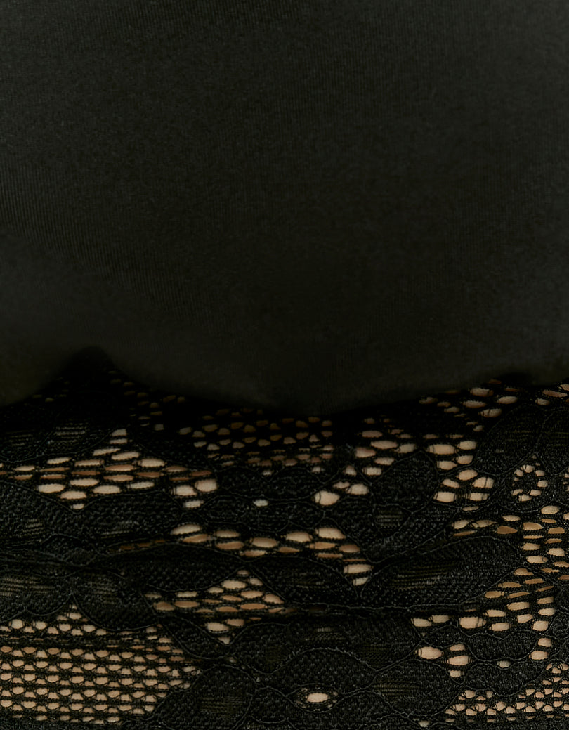 Asymmetric Lace Top | Black