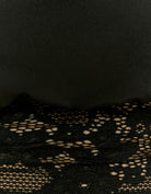 Asymmetric Lace Top | Black