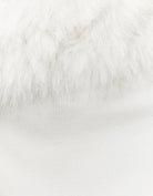 Asymmetric Top with Faux Fur | Off White