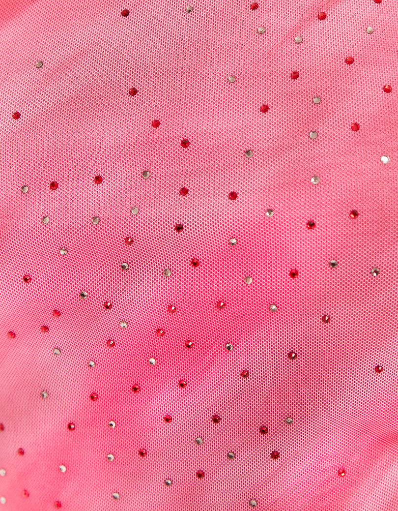 One Shoulder Top | Fushia Melange