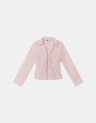 Striped Shirt With Bows | Pink-White