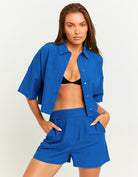 Linen Loose Shirt | BLue